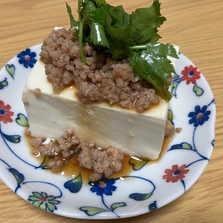 絹ごし豆腐で！豚ひき肉のそぼろかけ冷奴☆彡